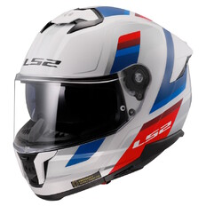Motorcycle Helmet LS2 FF808 Stream II Vintage White Blue Red