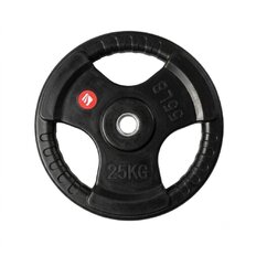 Rubber-Coated Weight Plate inSPORTline Graton 25 kg 30 mm
