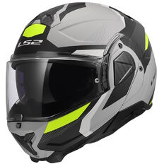 Flip-Up Motorcycle Helmet LS2 FF910 Advant II Triple Light Grey P/J