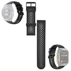 Replacement Strap for Smart Watches inSPORTline Rodamo & Zakuro, Perfo Black