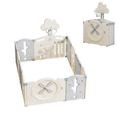 Plastic Playpen inSPORTline Bufalino 10+2 127 x 160 x 64 cm