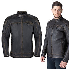 Leather Motorcycle Jacket W-TEC Mungelli EVO