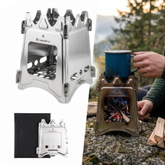 Folding Wood-Burning Camping Stove inSPORTline Stefol