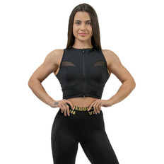 Women’s High-Support Crop Top Nebbia INTENSE Mesh 842