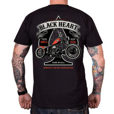 T-Shirt BLACK HEART Orange Chopper