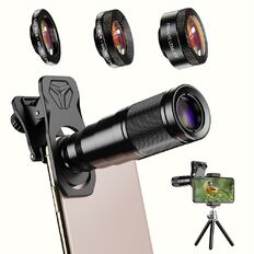 4-in-1 Lens Set Apexel – 22x Telephoto Lenses w/ Tripod