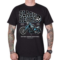 T-Shirt BLACK HEART Blue Bobber