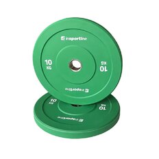Rubber Weight Plate inSPORTline Bumper Plate Go 10 kg 50 mm