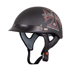 Motorcycle Helmet W-TEC Black Heart V531 Iron Cross