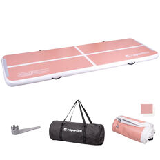 Inflatable Exercise Mat inSPORTline Airstunt 300 x 100 x 10 cm Coral Pink