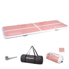 Inflatable Exercise Mat inSPORTline Airstunt 400 x 100 x 10 cm Coral Pink