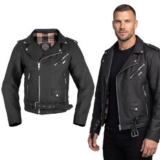 Men’s Leather Jacket W-TEC Brineo