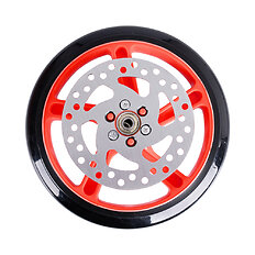 Replacement Wheel w/ Brake Rotor for inSPORTline Discola Scooter 200 x 30 mm