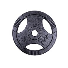 Cast Iron Olympic Weight Plate inSPORTline Hamerton Black 20 kg, 50 mm