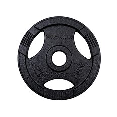 Cast Iron Olympic Weight Plate inSPORTline Hamerton Black 25 kg, 50 mm