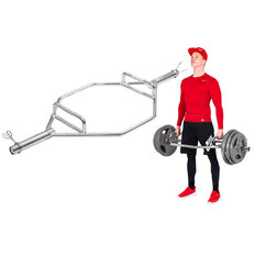 Hex Olympic Barbell inSPORTline Hexlif 140 cm / 50 mm – 21.8 kg, 200 kg Capacity, with Collars