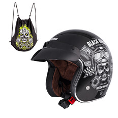 Motorcycle Helmet W-TEC Kustom Black Heart