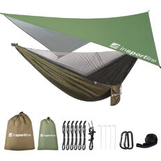 Hammock w/ Mosquito Net & Rain Fly inSPORTline Nomadia