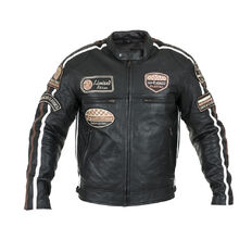 Men’s Leather Motorcycle Jacket W-TEC Sheawen