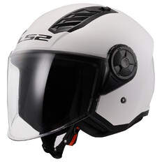 Motorcycle Helmet LS2 OF616 Airflow II Solid Glossy White