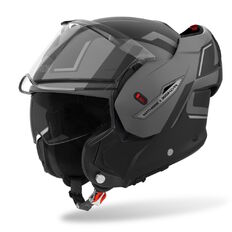 Flip-Up Motorcycle Helmet AIROH MATHISSE 2 Genius P/J Matte Gray