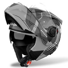 Flip-Up Motorcycle Helmet AIROH SPECKTRE Groove P/J Glossy Gray