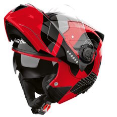 Flip-Up Motorcycle Helmet AIROH SPECKTRE Groove P/J Glossy Red