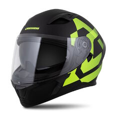 Motorcycle Helmet Cassida Orbit Grind Matte Black/Fluo Yellow