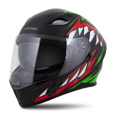 Motorcycle Helmet Cassida Orbit StriX Red/Green/Gray/White/Black