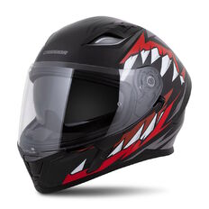 Motorcycle Helmet Cassida Orbit StriX Red/Gray/White/Black
