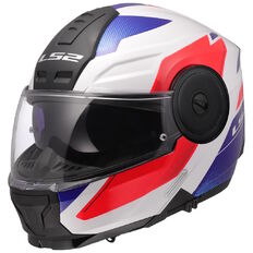 Flip-Up Motorcycle Helmet LS2 FF902 Scope II Duria White Blue Red