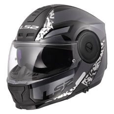 Flip-Up Motorcycle Helmet LS2 FF902 Scope II Oxyd Black Titanium