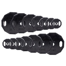 Rubber Coated Olympic Weight Plate Set inSPORTline Ruberton 1.25-25kg