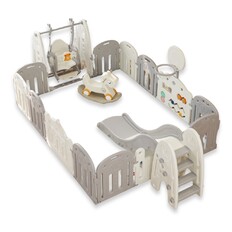 Plastic Playpen w/ Accessories inSPORTline Teutonino 186 x 236 cm