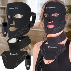 LED Infrared Light Therapy Face Mask inSPORTline Radora & Neck and Neckline Mask inSPORTline Rademis 2,500 mAh
