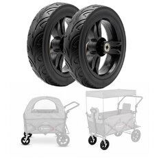 Replacement Front Wheels for StrollKidz and StrayPaws Transport Wagons 4.5 x 19 cm (2 x 8 in) – Set of 2