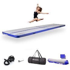 Inflatable Exercise Mat inSPORTline Airstunt 500 x 100 x 10 cm White w/ Electric Pump
