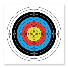 Paper Archery Target inSPORTline Dabbak 60 x 60 cm – 10 Pcs.