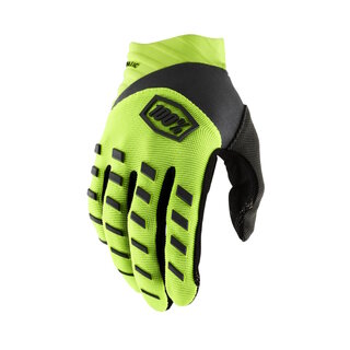 Motocross Gloves 100% Airmatic Yellow/Black - yellow/black
