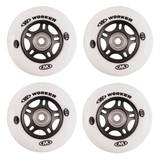 Set 4 pcs – Wheels 80mm and Bearing ABEC-7 chrome