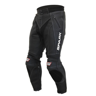 Men’s Leather Moto Pants Spark ProComp - Black