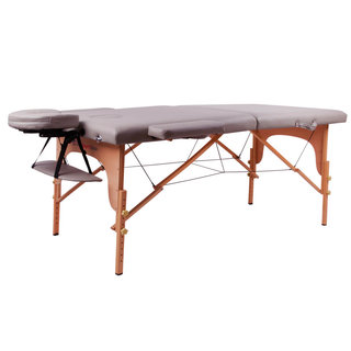 Massage Table inSPORTline Taisage 2-Piece Wooden - Grey