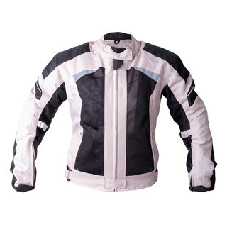 Women’s Summer Textile Motorcycle Jacket BOS Aylin - Beige-Black