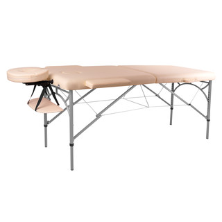 Massage Table inSPORTline Tamati 2-Piece Aluminium - Creamy White