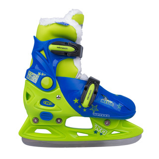Boys’ Ice Skates WORKER Kelly Pro Boy – with Fur - Blue-Green