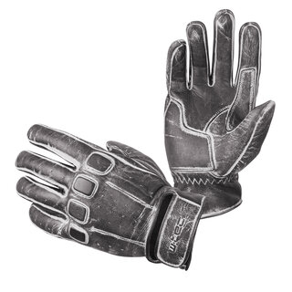 Leather Motorcycle Gloves W-TEC Rifteur - Black