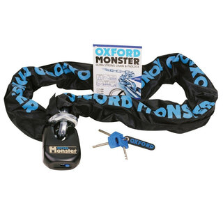 Motorcycle Chain Lock Oxford Monster 150 cm