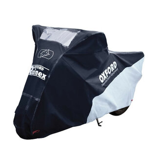 Motorcycle Cover Oxford Rainex L Black/Silver