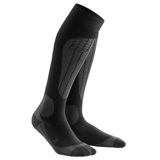 Men’s Compression Ski Socks CEP Thermo - Black/Anthracitic
