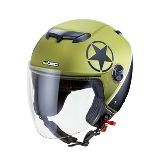 Motorcycle Helmet W-TEC YM-617 - Mash Green